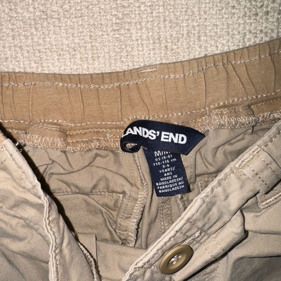 3 Shorts 5-6T Khaki Gap and Lands End - Picture 3 of 4